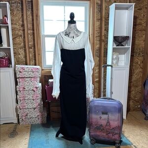 Elegant Black and White Women's Dress